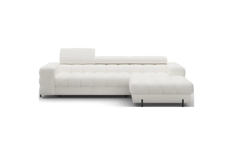 Hjørnesofa Eltap Felro 285x181x93 cm - Amore 01, Hvit, Høyre - Møbler - Sofaer - Sovesofaer