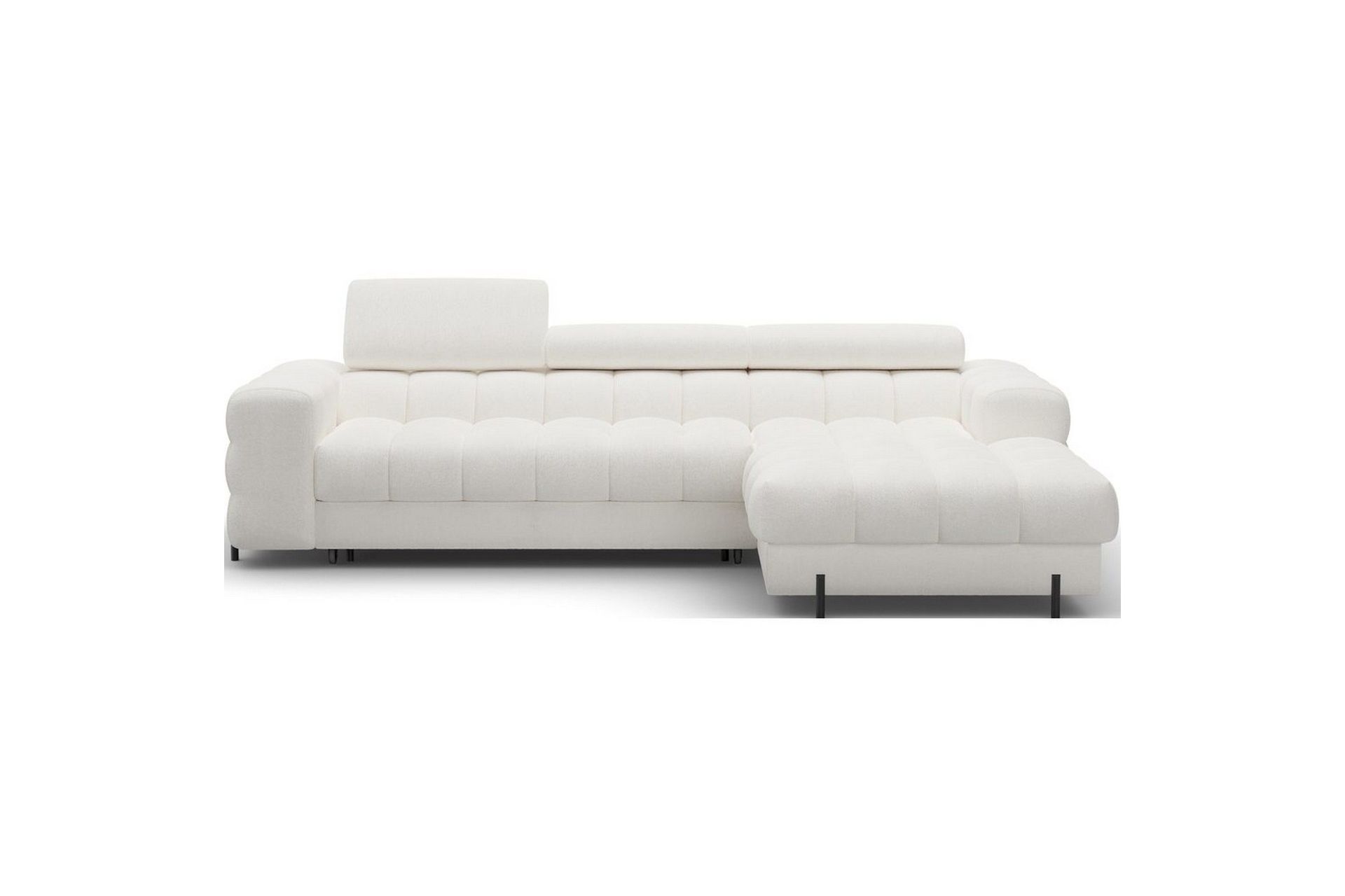 Hjørnesofa Eltap Felro 285x181x93 cm - Amore 01, Hvit, Høyre