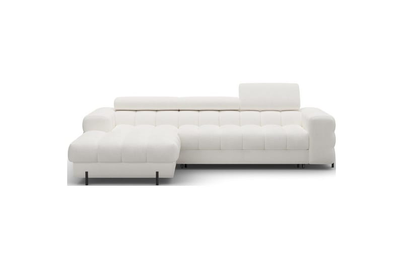 Hjørnesofa Eltap Felro 285x181x93 cm - Amore 01, Hvit, Venstre - Møbler - Sofaer - Sovesofaer