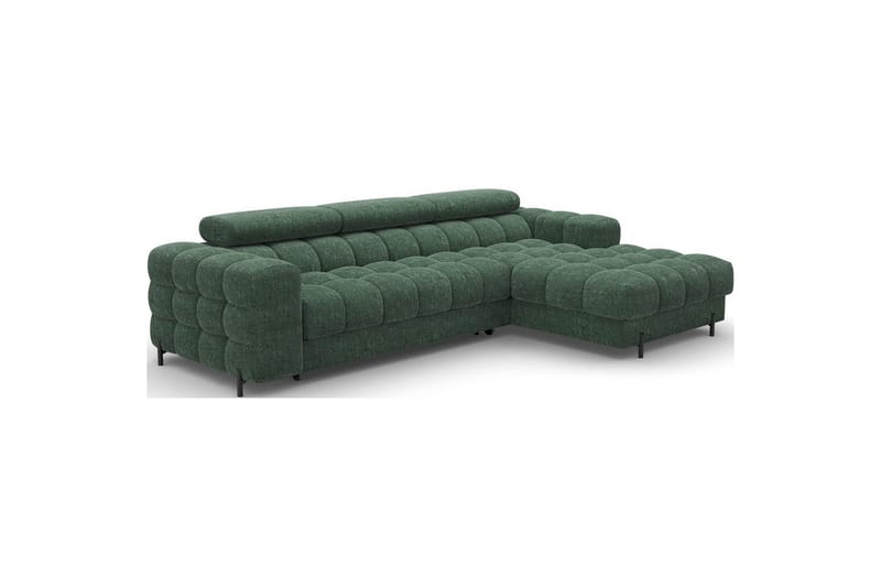Hjørnesofa Eltap Felro 285x181x93 cm - Amore 35, Grønn, Høyre - Møbler - Sofaer - Sovesofaer