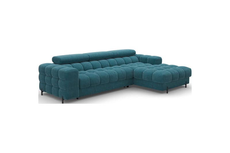 Hjørnesofa Eltap Felro 285x181x93 cm - Amore 40, Blå, Høyre - Møbler - Sofaer - Sovesofaer