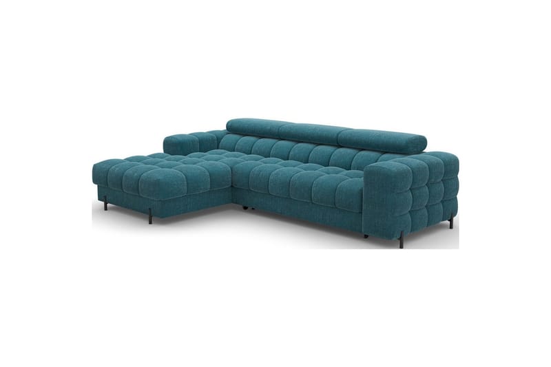 Hjørnesofa Eltap Felro 285x181x93 cm - Amore 40, Blå, Venstre - Møbler - Sofaer - Sovesofaer