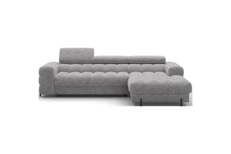 Hjørnesofa Eltap Felro 285x181x93 cm, Aura 04, Grå, Høyre