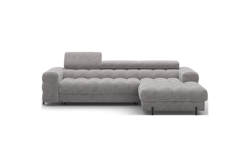 Hjørnesofa Eltap Felro 285x181x93 cm - Aura 04, Grå, Høyre - Møbler - Sofaer - Sovesofaer