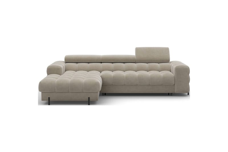 Hjørnesofa Eltap Felro 285x181x93 cm, Aura 18, Beige, Venstre