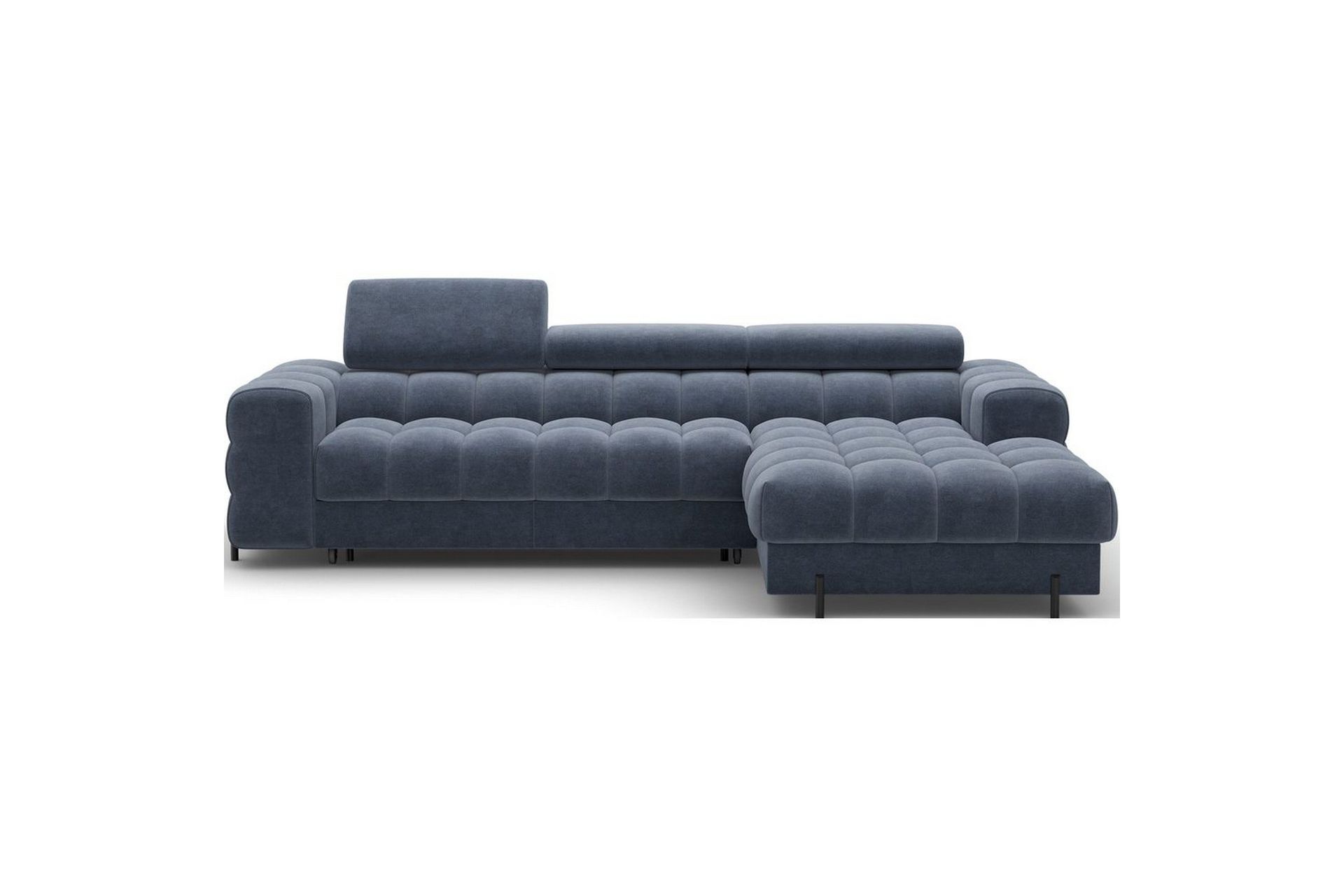 Hjørnesofa Eltap Felro 285x181x93 cm - Aura 40, Blå, Høyre