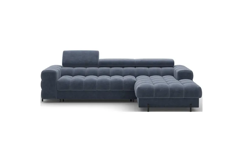 Hjørnesofa Eltap Felro 285x181x93 cm - Aura 40, Blå, Høyre - Møbler - Sofaer - Sovesofaer