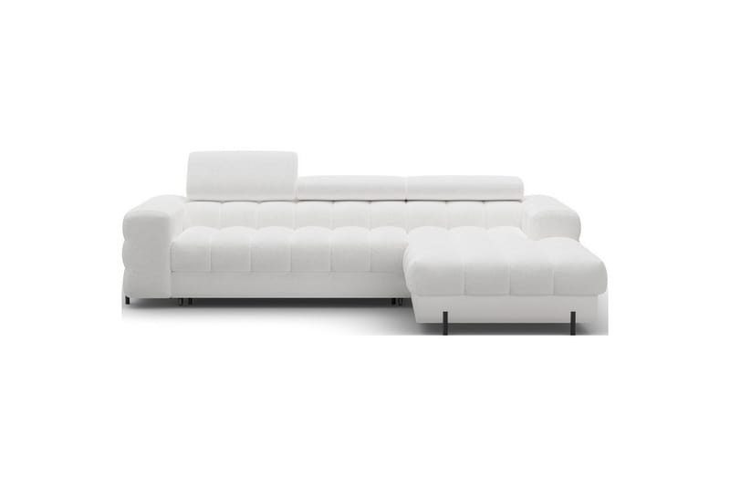 Hjørnesofa Eltap Felro 285x181x93 cm - Royal 01, Hvit, Høyre - Møbler - Sofaer - Sovesofaer