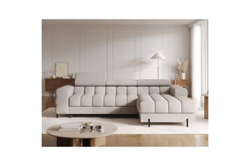 Hjørnesofa Eltap Felro 285x181x93 cm - Royal 20, Beige, Høyre - Møbler - Sofaer - Sovesofaer