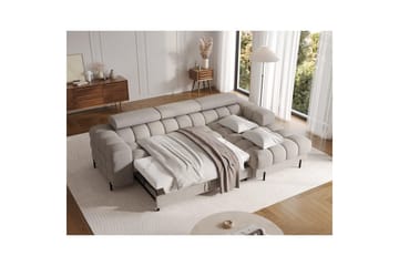 Hjørnesofa Eltap Felro 285x181x93 cm - Royal 20, Beige, Høyre - Møbler - Sofaer - Sovesofaer