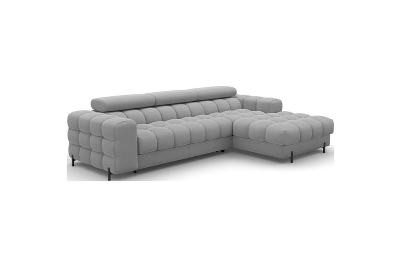 Hjørnesofa Eltap Felro 285x181x93 cm - Sola 04, Grå, Høyre - Møbler - Sofaer - Sovesofaer