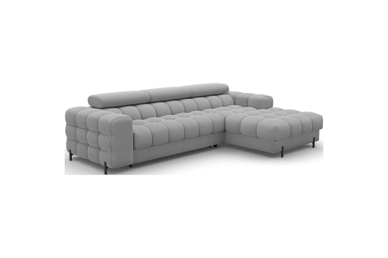Hjørnesofa Eltap Felro 285x181x93 cm - Sola 04, Grå, Høyre - Møbler - Sofaer - Sovesofaer