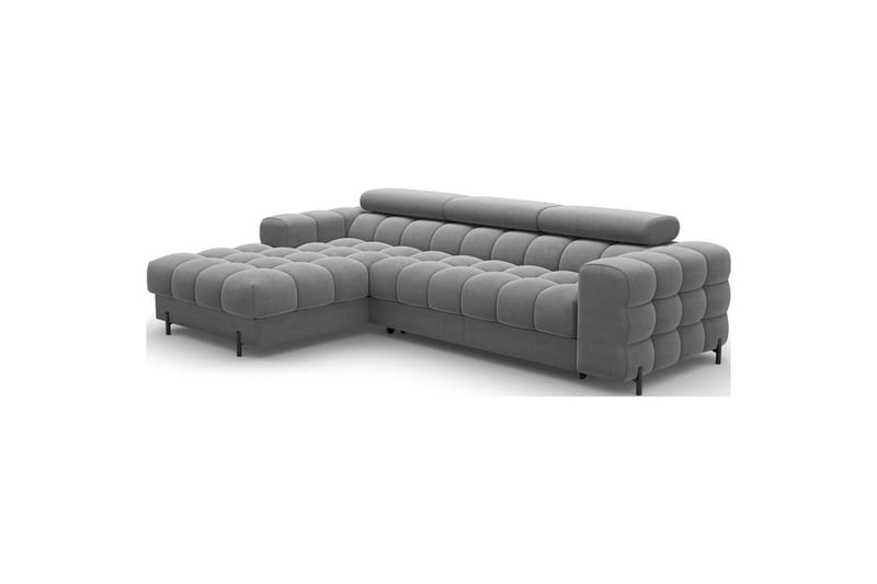 Hjørnesofa Eltap Felro 285x181x93 cm - Sola 06, Mørk Grå, Venstre - Møbler - Sofaer - Sovesofaer