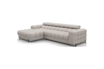 Hjørnesofa Eltap Felro 285x181x93 cm - Sola 18, Beige, Venstre - Møbler - Sofaer - Sovesofaer
