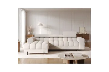 Hjørnesofa Eltap Felro 285x181x93 cm - Sola 18, Beige, Venstre - Møbler - Sofaer - Sovesofaer