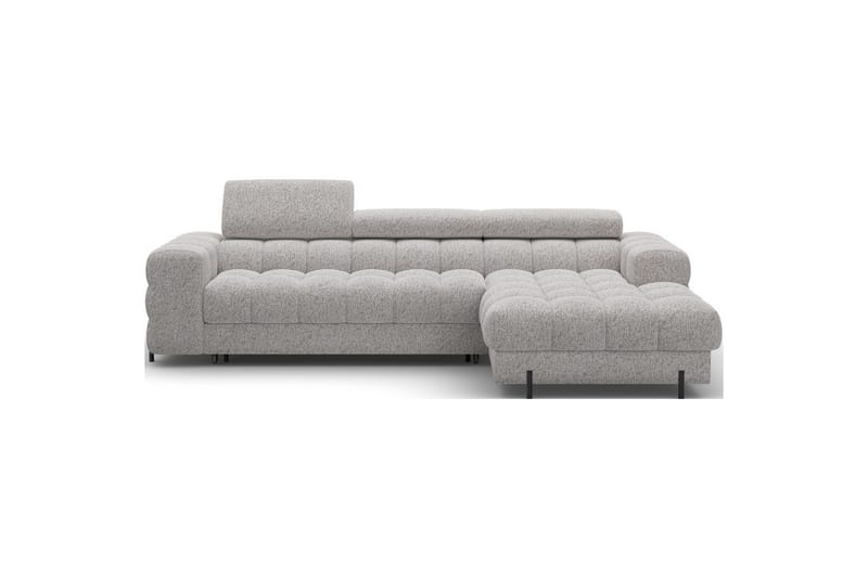 Hjørnesofa Eltap Felro 285x181x93 cm - Pellerito 20, Grå, Høyre - Møbler - Sofaer - Sovesofaer