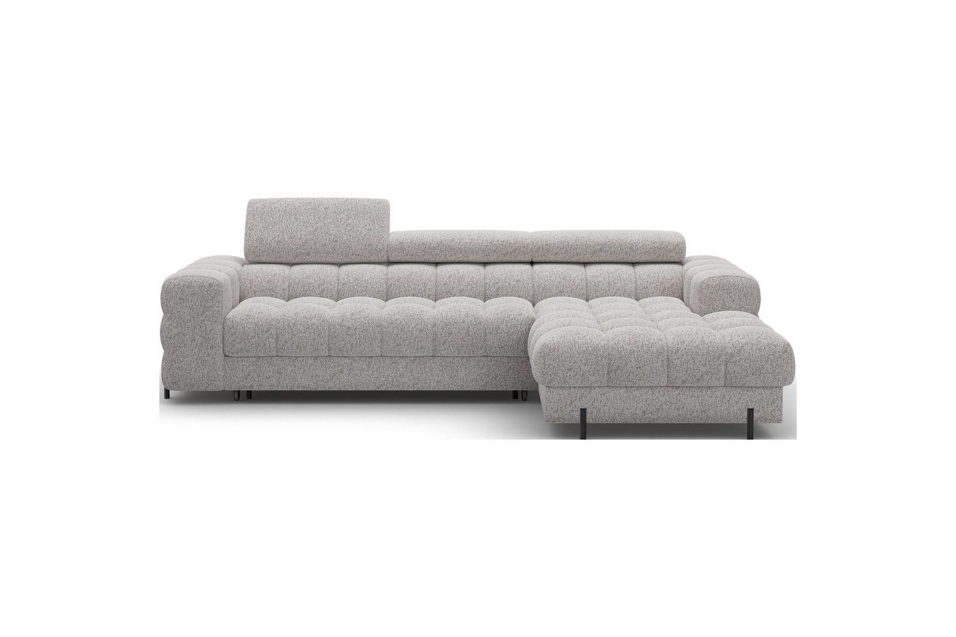 Hjørnesofa Eltap Felro 285x181x93 cm - Pellerito 20, Grå, Høyre