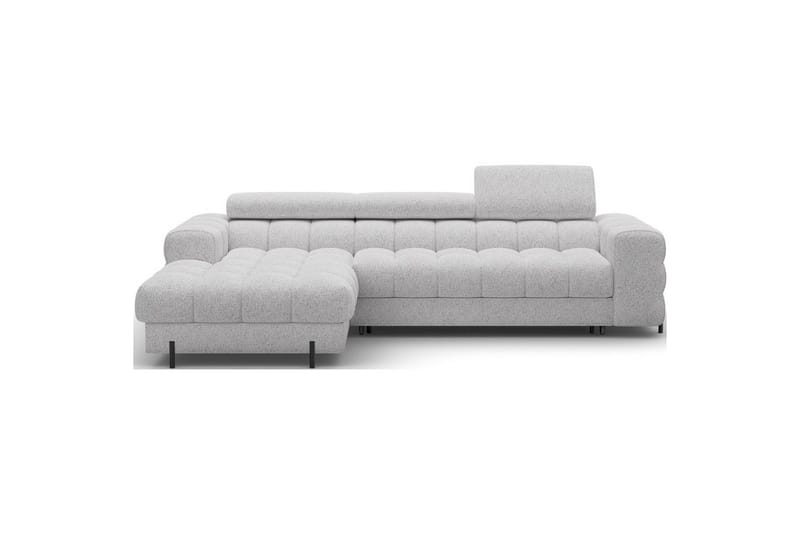 Hjørnesofa Eltap Felro 285x181x93 cm - Pellerito 03, Grå, Venstre - Møbler - Sofaer - Sovesofaer