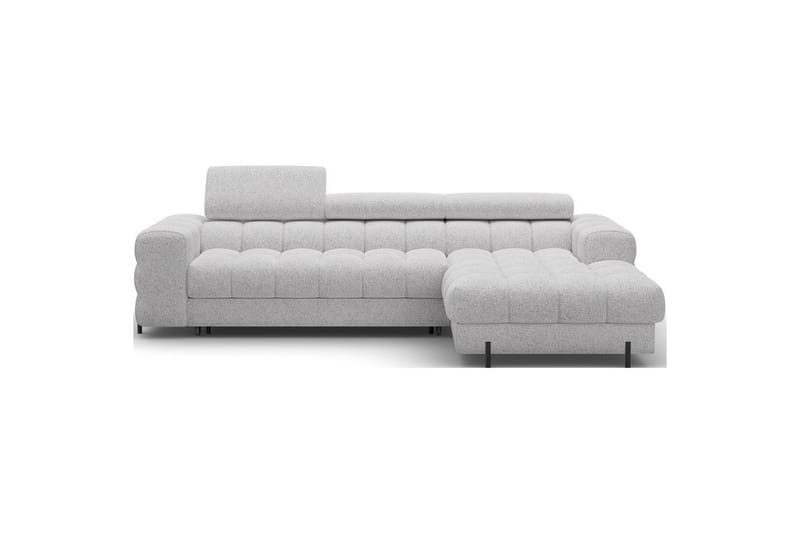 Hjørnesofa Eltap Felro 285x181x93 cm - Pellerito 03, Grå, Høyre - Møbler - Sofaer - Sovesofaer
