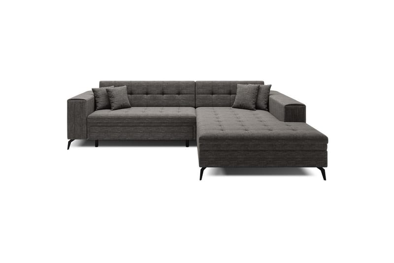 Hjørnesofa Eltap Solange 292x196x84 cm - Berlin 01, Grå, Høyre - Møbler - Sofaer - Sovesofaer