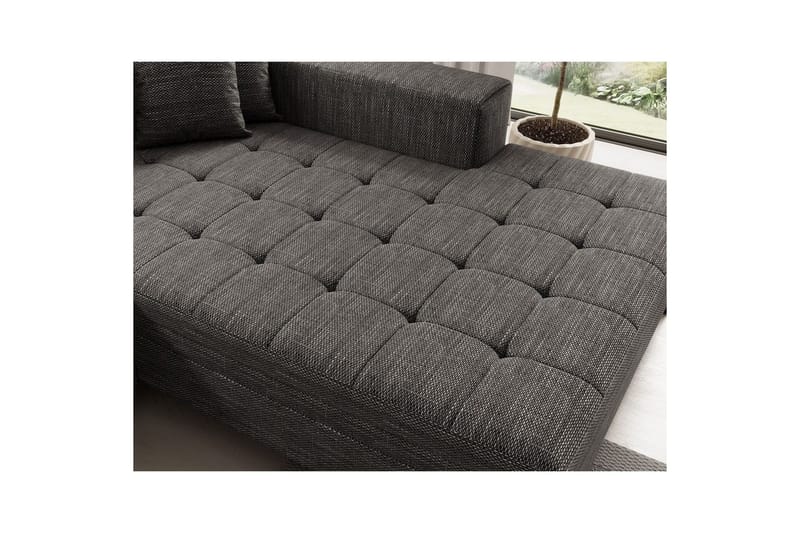 Hjørnesofa Eltap Solange 292x196x84 cm - Berlin 01, Grå, Høyre - Møbler - Sofaer - Sovesofaer