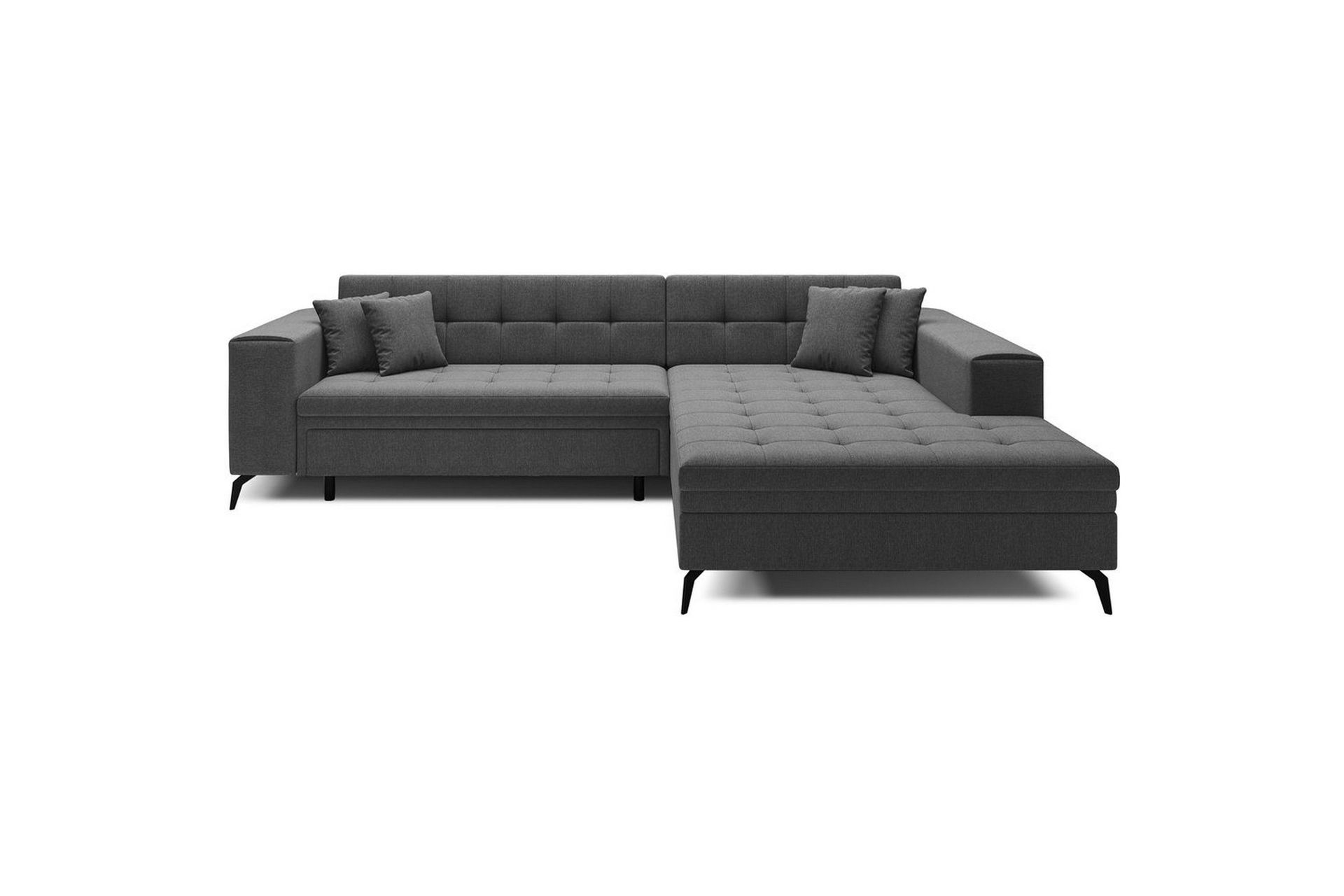 Hjørnesofa Eltap Solange 292x196x84 cm - Inari 96, Mørk grå, Høyre