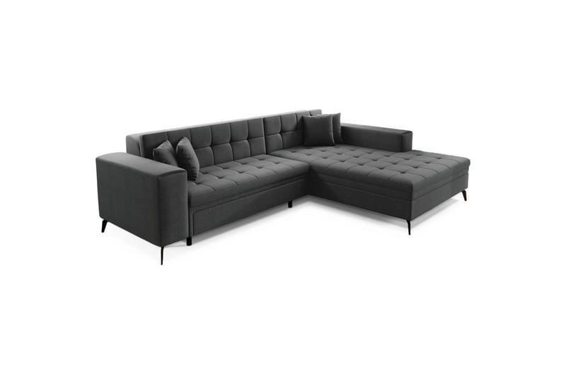 Hjørnesofa Eltap Solange 292x196x84 cm - Inari 96, Mørk grå, Høyre - Møbler - Sofaer - Sovesofaer