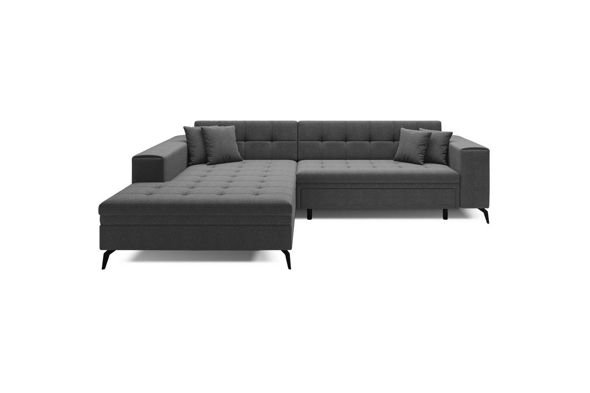 Hjørnesofa Eltap Solange 292x196x84 cm - Inari 96, Mørk grå, Venstre