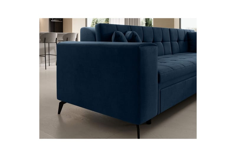 Hjørnesofa Eltap Solange 292x196x84 cm - Monolith 77, Mørk Blå, Høyre - Møbler - Sofaer - Sovesofaer