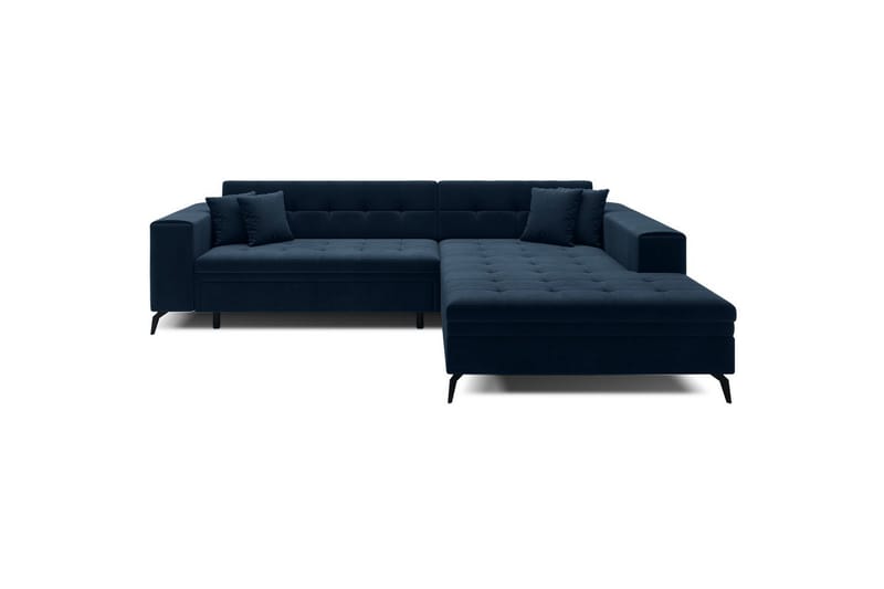 Hjørnesofa Eltap Solange 292x196x84 cm - Monolith 77, Mørk Blå, Høyre - Møbler - Sofaer - Sovesofaer