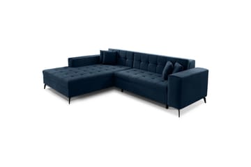 Hjørnesofa Eltap Solange 292x196x84 cm - Monolith 77, Mørk Blå, Venstre - Møbler - Sofaer - Sovesofaer