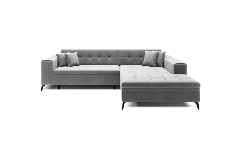 Hjørnesofa Eltap Solange 292x196x84 cm - Monolith 84, Grå, Høyre - Møbler - Sofaer - Sovesofaer