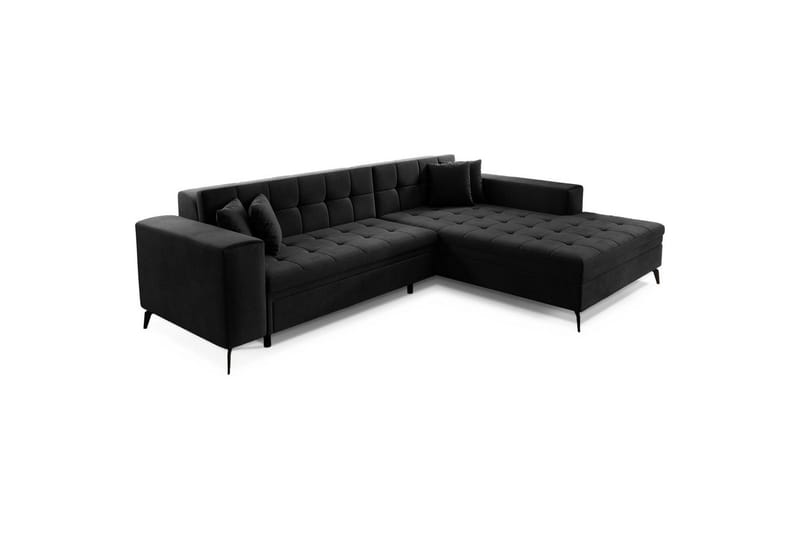Hjørnesofa Eltap Solange 292x196x84 cm - Monolith 97, Mørk Grå, Høyre - Møbler - Sofaer - Sovesofaer