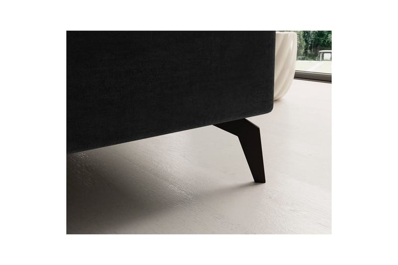 Hjørnesofa Eltap Solange 292x196x84 cm - Monolith 97, Mørk Grå, Venstre - Møbler - Sofaer - Sovesofaer