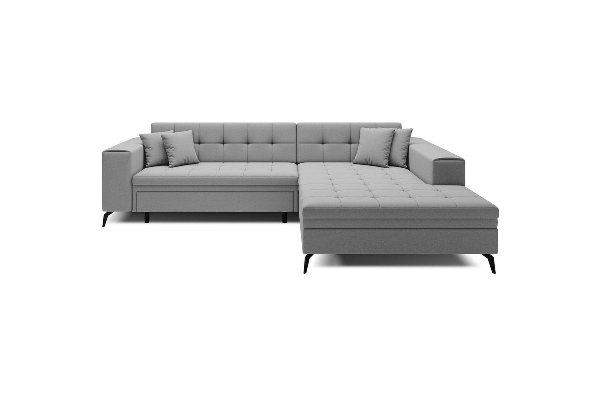 Hjørnesofa Eltap Solange 292x196x84 cm - Omega 02, Grå, Høyre