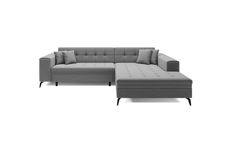 Hjørnesofa Eltap Solange 292x196x84 cm - Omega 13, Grå, Høyre - Møbler - Sofaer - Sovesofaer