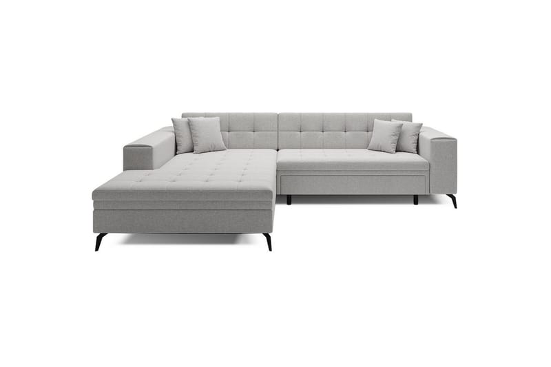 Hjørnesofa Eltap Solange 292x196x84 cm - Trekk 02, Beige, Venstre - Møbler - Sofaer - Sovesofaer