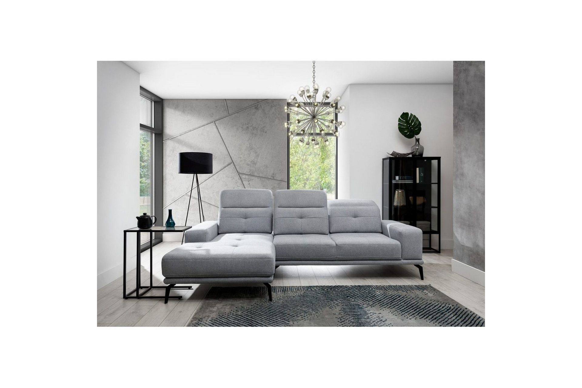 Hjørnesofa Eltap Torrense 265x175x98 cm - Primo 88, grå, Venstre