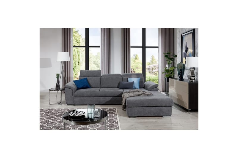 Hjørnesofa Eltap Trevisco 272x216x100 cm, Omega 13, Grå, Høyre