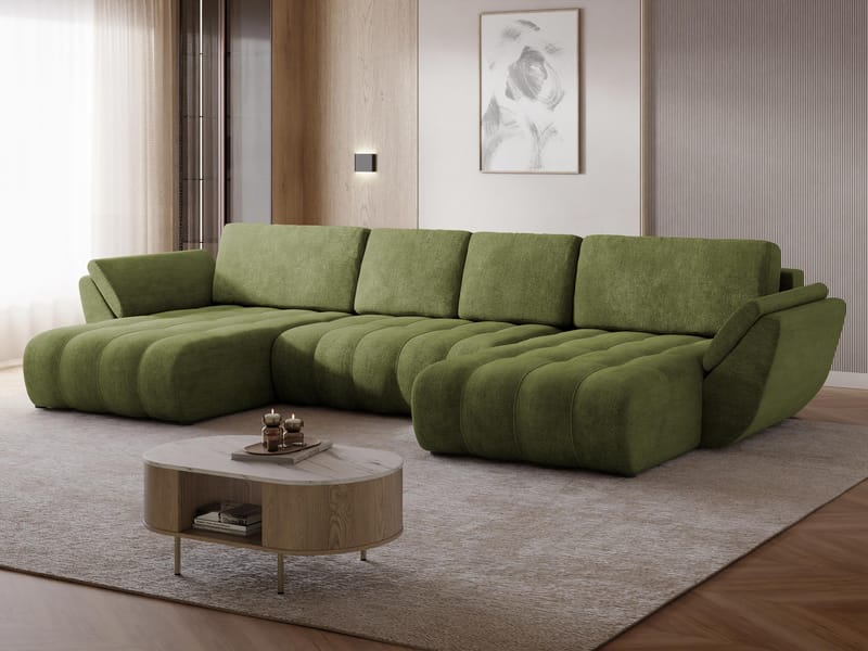 hjørnesofa Faro Margo 227.11 - Grønn - Møbler - Sofaer - Sovesofaer