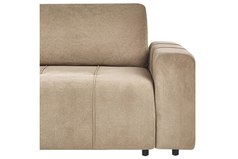 Hjørnesofa høyrevendt Innvik - Brun, 213x156 cm - Møbler - Sofaer - Sovesofaer