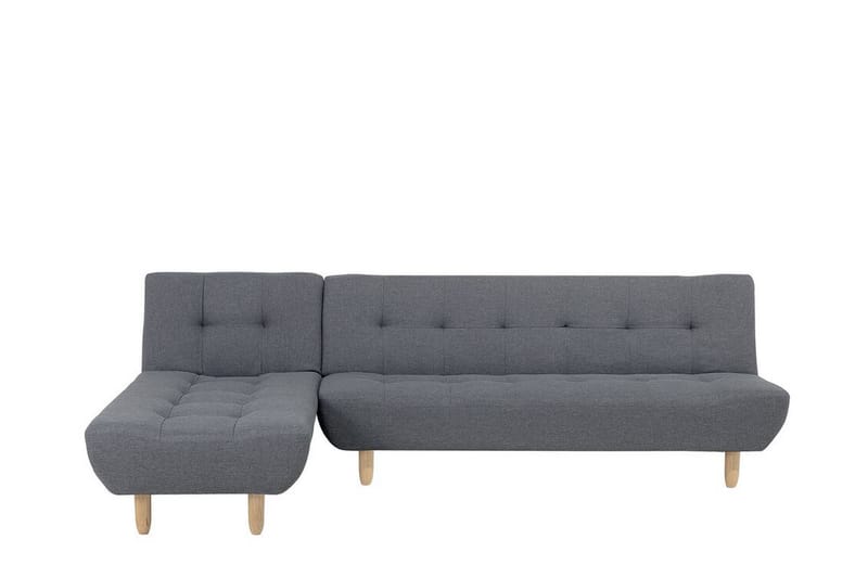 Hjørnesofa H 4-seters med sovefunksjon mørkegrå ALSTEN - Grå - Møbler - Sofaer - Sovesofaer