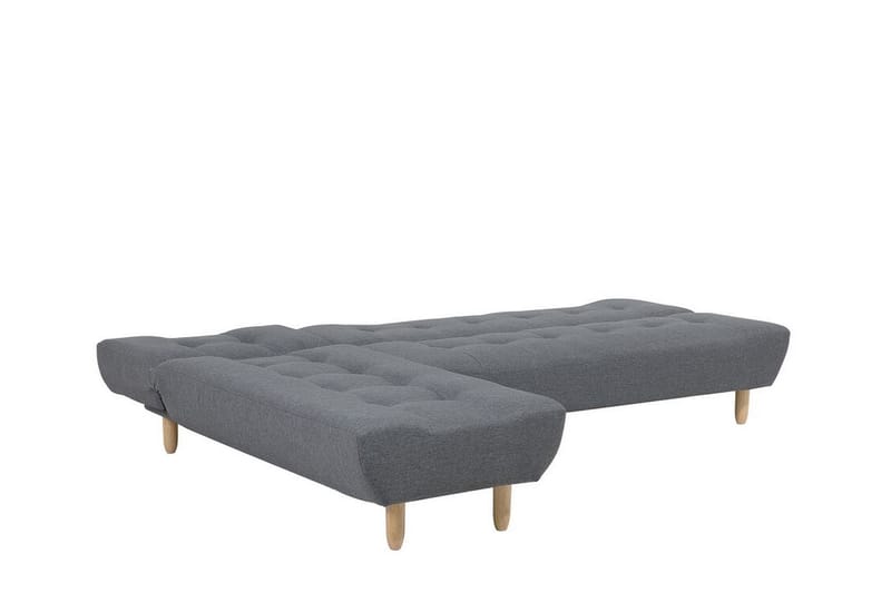 Hjørnesofa H 4-seters med sovefunksjon mørkegrå ALSTEN - Grå - Møbler - Sofaer - Sovesofaer