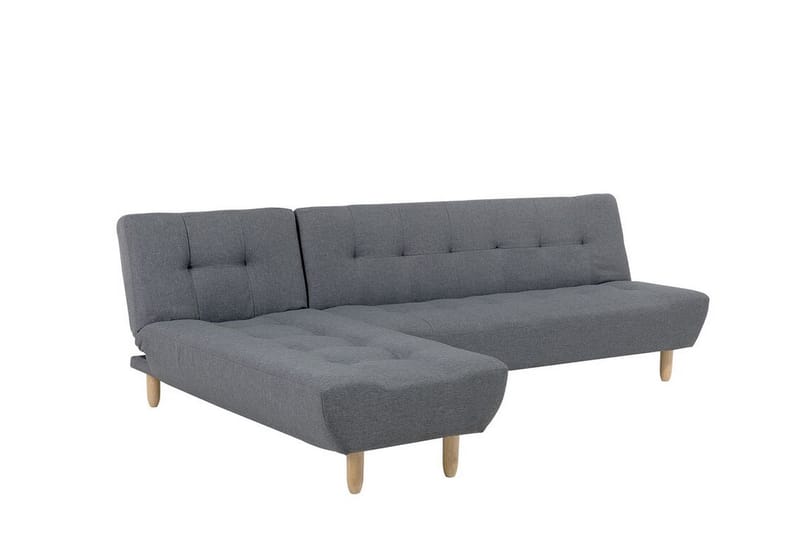 Hjørnesofa H 4-seters med sovefunksjon mørkegrå ALSTEN - Grå - Møbler - Sofaer - Sovesofaer