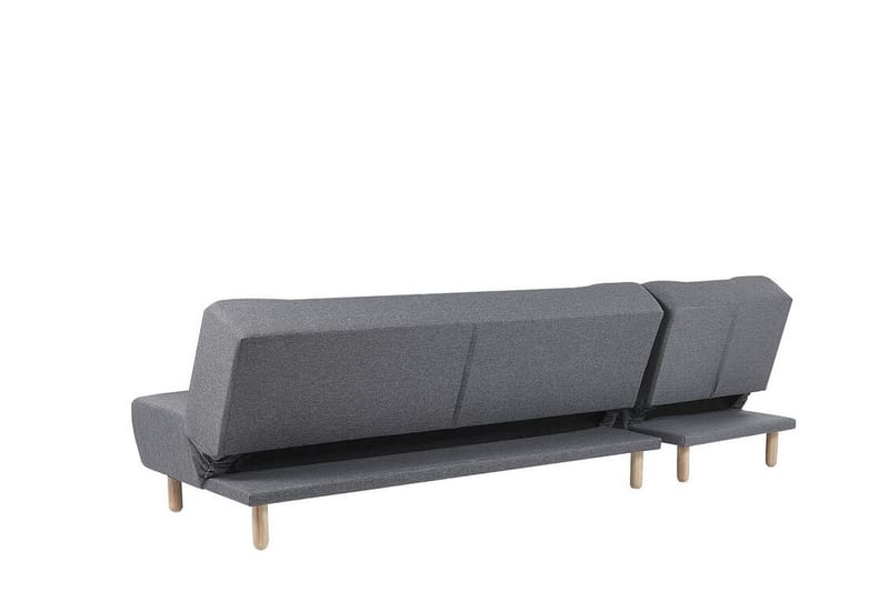 Hjørnesofa H 4-seters med sovefunksjon mørkegrå ALSTEN - Grå - Møbler - Sofaer - Sovesofaer