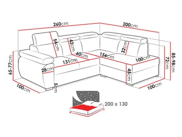 hjørnesofa Hjørnesofa BOSTON Flow 21 Venstre - Møbler - Sofaer - Sovesofaer