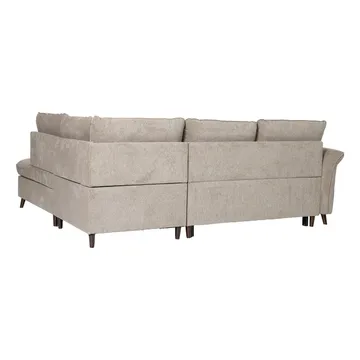 Hjørnesofa HOME4YOU Lindy lysebrun Høyre hjørne - lysebrun - Møbler - Sofaer - Sovesofaer