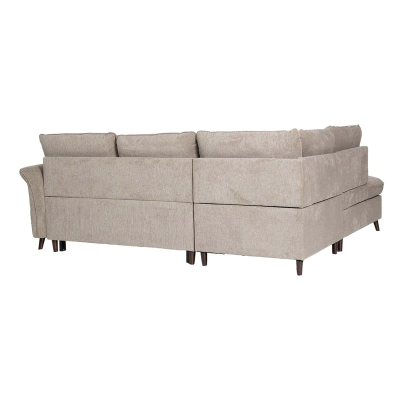Hjørnesofa HOME4YOU Lindy lysebrun Venstre hjørne - lysebrun - Møbler - Sofaer - Sovesofaer