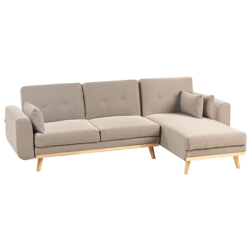 Hjørnesofa Kaarina - Brun, Svart - Møbler - Sofaer - Sovesofaer