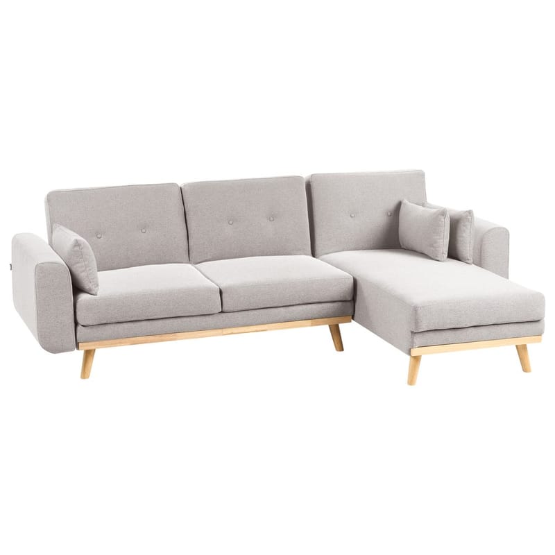 Hjørnesofa Kaarina - Grå, brun - Møbler - Sofaer - Sovesofaer